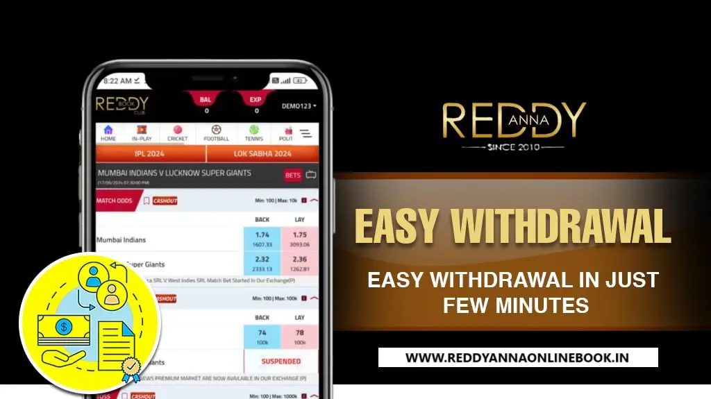 Reddy Anna Easy Withdrawals
